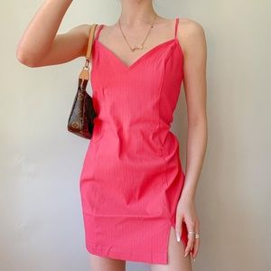Urban Outfitters - BNWT Elridge Notched Bodycon Mini Dress in Bubblegum Pink ✨